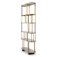 Load image into Gallery viewer, Cabinet Clio Round brushed brass finish
