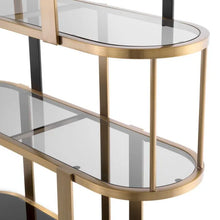 Load image into Gallery viewer, Cabinet Clio Round brushed brass finish
