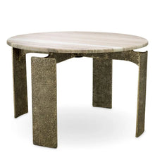Load image into Gallery viewer, Dining Table Bodega Round antique brass finish
