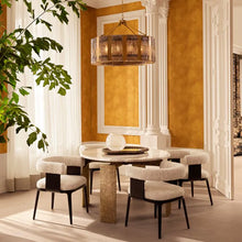 Load image into Gallery viewer, Dining Table Bodega Round antique brass finish
