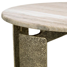 Load image into Gallery viewer, Dining Table Bodega Round antique brass finish
