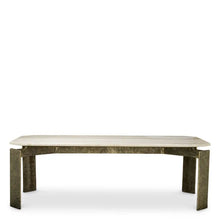 Load image into Gallery viewer, Dining Table Bodega Rectangular antique brass finish

