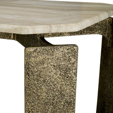 Load image into Gallery viewer, Dining Table Bodega Rectangular antique brass finish
