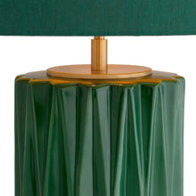 Load image into Gallery viewer, Table Lamp Amarello green ceramic incl shade
