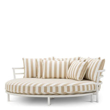 Load image into Gallery viewer, Outdoor Bed Laguno matte white florent beige
