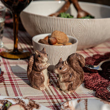 Load image into Gallery viewer, Clever Creatures Squirrel Salt and Pepper Set - By Juliska
