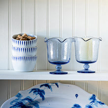 Load image into Gallery viewer, Sitio Stripe 15" Hostess Tray - Delft Blue - By Juliska
