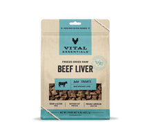 Load image into Gallery viewer, Pet Palette Distribution - Vital Essentials Freeze-Dried Raw Beef Liver Dog Treats 15oz

