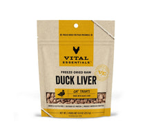 Load image into Gallery viewer, Vital Essentials Duck Liver FD Cat Treats 0.9 oz
