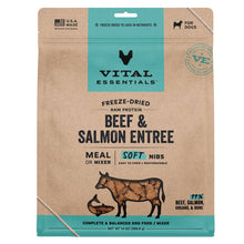 Load image into Gallery viewer, Pet Palette Distribution - Vital Essentials FDR Beef Salmon Entree &amp; Mix Soft Nibs 14oz
