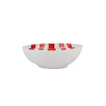 Load image into Gallery viewer, Amalfitana Red Stripe Cereal Bowl
