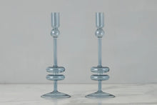 Load image into Gallery viewer, Glass Candlestick Pair
