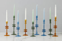 Load image into Gallery viewer, Glass Candlestick Pair
