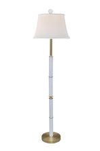 Load image into Gallery viewer, WHITE JADE AND BRASS FLOOR LAMP
