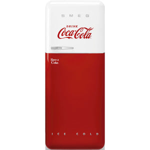 smeg Refrigerator Retro-Style Special Coca Cola Iconic Glossy