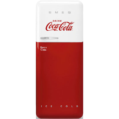 smeg Refrigerator Retro-Style Special Coca Cola Iconic Glossy