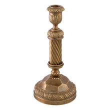 Load image into Gallery viewer, Candle Holder Carnier S vintage brass finish

