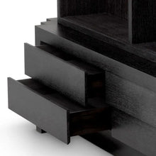 Load image into Gallery viewer, Cabinet Metropolitan L charcoal grey oak veneer
