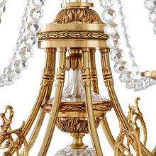 Load image into Gallery viewer, Chandelier Duvaux antique gold finish

