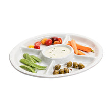 Load image into Gallery viewer, Puro 15" Crudite Platter Whitewash - By Juliska
