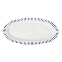 Load image into Gallery viewer, Sitio Stripe 15" Hostess Tray - Delft Blue - By Juliska
