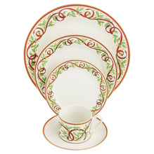 Load image into Gallery viewer, Winter Festival White 5 Piece Place Setting

