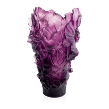 Load image into Gallery viewer, Magnum Violet Camellia Vase
