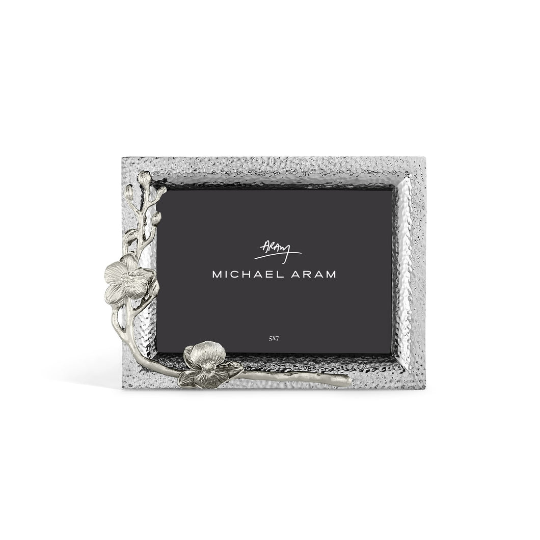 White Orchid Photo Frame 5x7 - By Michael Aram