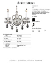 Load image into Gallery viewer, Wall Sconce - Arlington Collection by Schonbek
