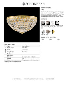 Close to Ceiling - Petit Crystal Collection by Schonbek