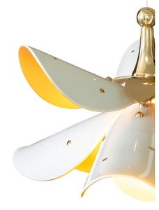 Blossom Hanging Lamp. White-Gold (US)
