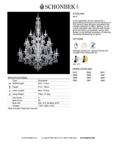 Chandelier - Sterling Collection by Schonbek
