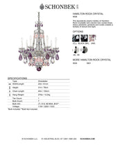 Load image into Gallery viewer, Chandelier - Hamilton Rock Crystal Collection by Schonbek
