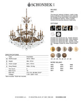 Load image into Gallery viewer, Chandelier - Milano Collection by Schonbek
