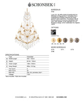 Load image into Gallery viewer, Chandelier - Bordeaux Collection by Schonbek
