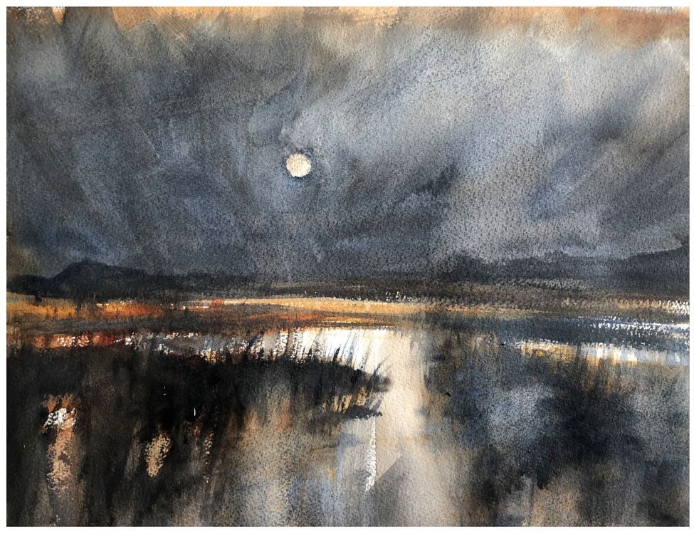 Moonrise over the Marsh