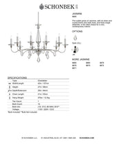 Load image into Gallery viewer, Chandelier - Jasmine Collection by Schonbek
