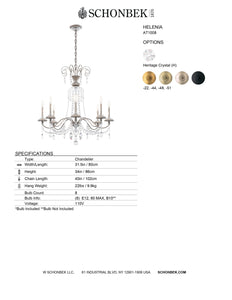 Chandelier - Helenia Collection by Schonbek