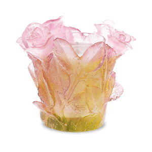 Roses Candleholder in Pink