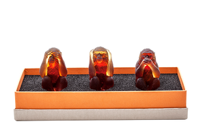 Monkeys in Amber, Set of 3