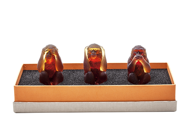 Monkeys in Amber, Set of 3