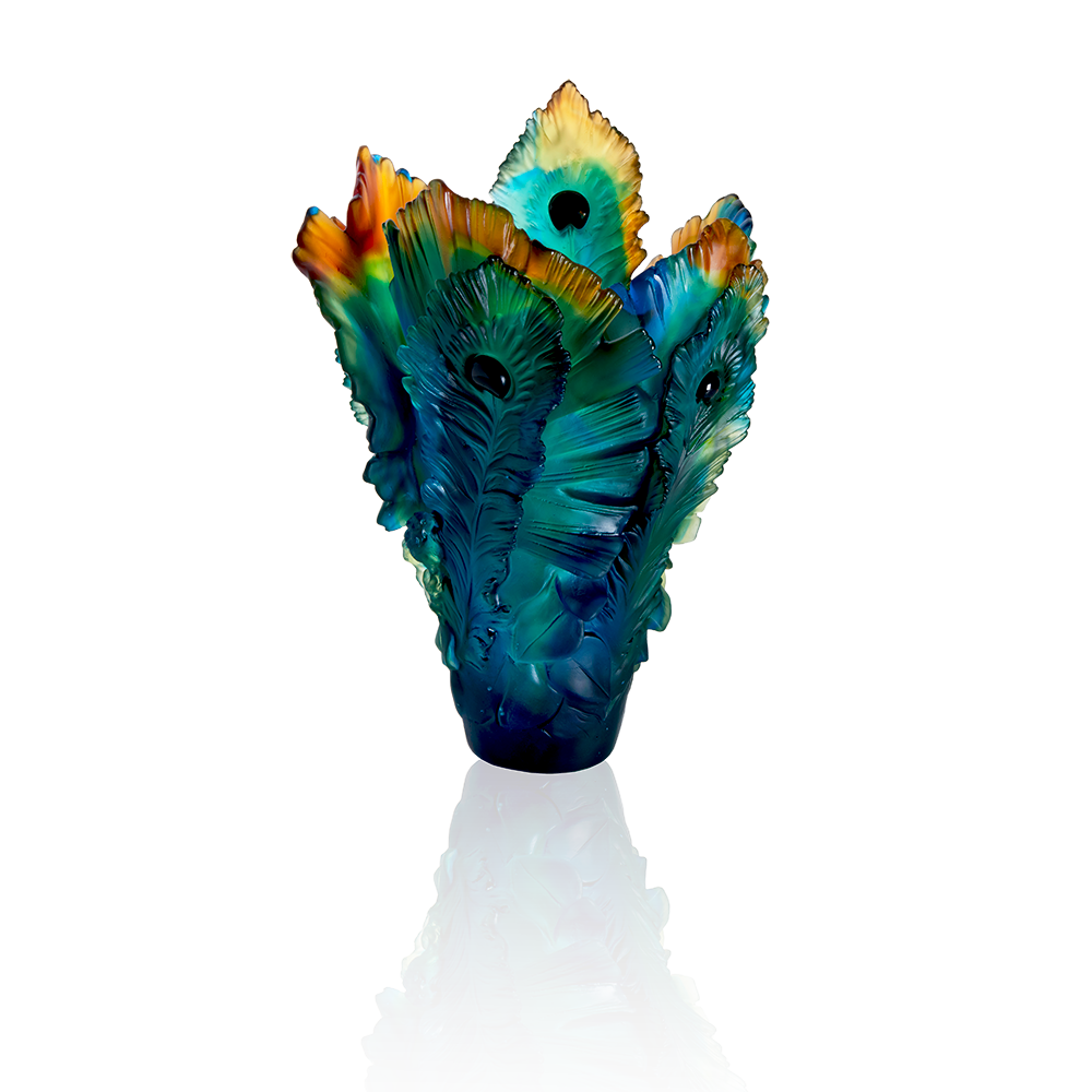 Large Fleur de Paon Vase