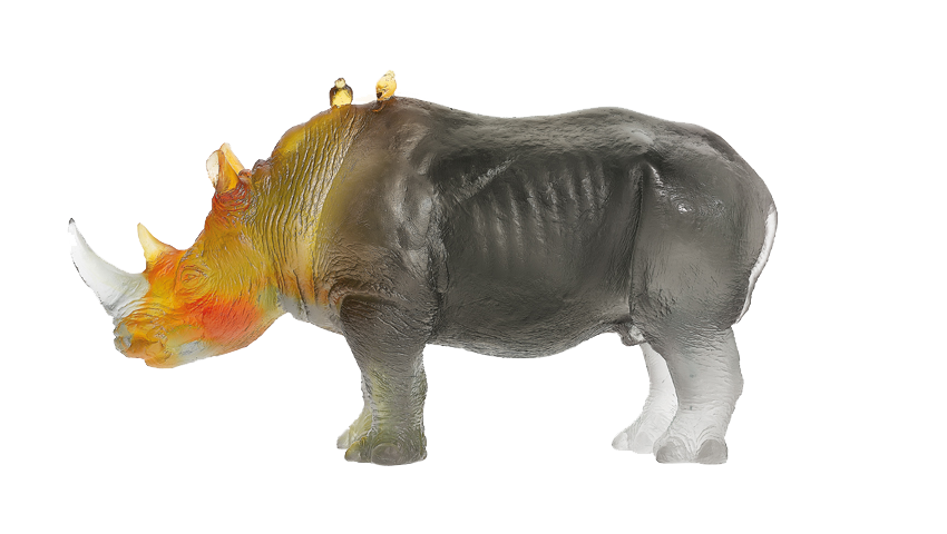 Rhinoceros in Amber & Grey by Jean-FranÃ§ois Leroy 1000 ex