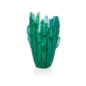 Large Jardin de Cactus Green Vase by Emilio Robba