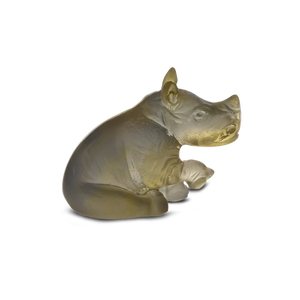 Mini Rhinoceros in Amber & Grey