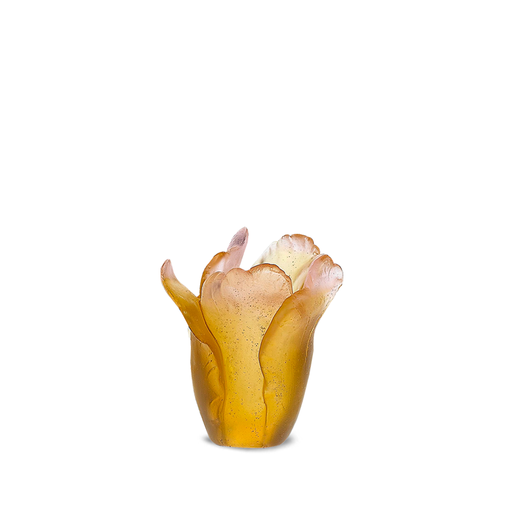 Mini Tulip Vase in Amber
