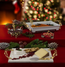 Load image into Gallery viewer, Mistletoe Cocktail Napkin Box - By Michael Aram
