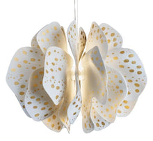 Load image into Gallery viewer, Nightbloom Hanging Lamp White &amp; Gold.  (US)
