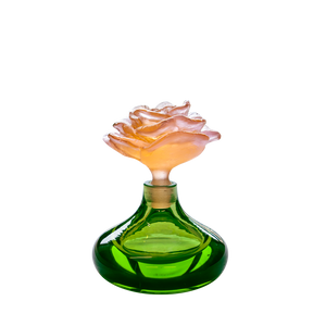 Rose Romance Perfume Bottle in Green