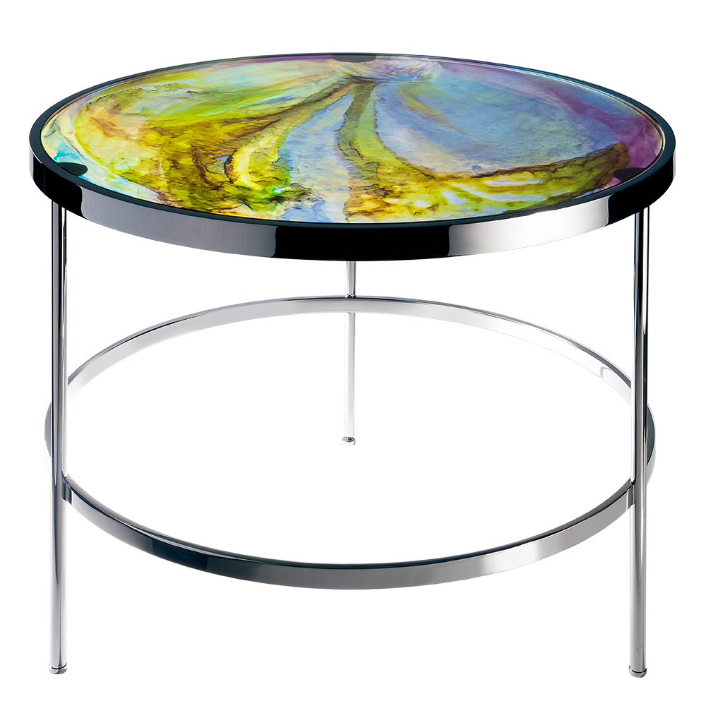 Imprevisible Side Table in Blue, Green, & Purple
